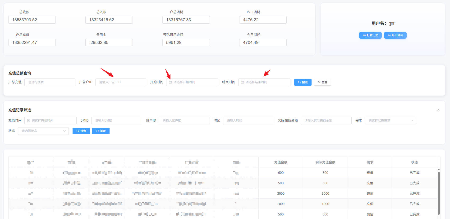 QF Recharge Total